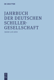 Buchcover: Jahrbuch der Deutschen Schillergesellschaft