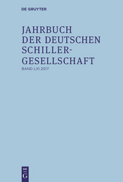 Buchcover: Jahrbuch der Deutschen Schillergesellschaft