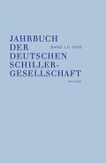 Buchcover: Jahrbuch der Deutschen Schillergesellschaft