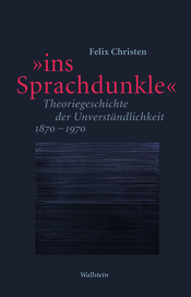 Buchcover: "ins Sprachdunkle"