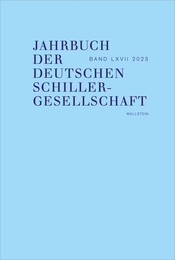 Buchcover: Jahrbuch der Deutschen Schillergesellschaft