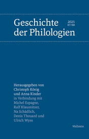 Buchcover des Titels »Geschichte der Philologien«