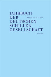 Buchcover des Titels »Jahrbuch der Deutschen Schillergesellschaft«
